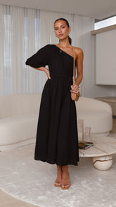 Erica Midi Dress - Black