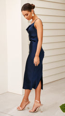Jewels Midi Dress - Navy