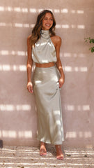 Esther Maxi Skirt - Olive