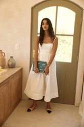 Diamond Eyes Midi Dress White