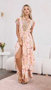 Asher Maxi Dress - Daisies Print