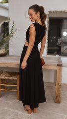 Tara Midi Dress - Black