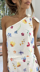 Chrys One Shoulder Top - Blooms