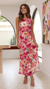 Cassa Midi Dress - Alannah Print