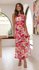 Cassa Midi Dress - Alannah Print