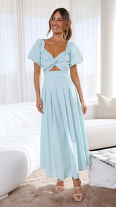 Christina Maxi Dress - Blue