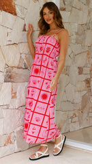 Alicia Maxi Dress - Pink Soleil