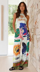 Fabrico Pants - Khaki Print