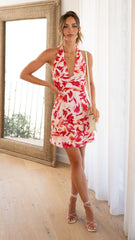 Finnah Mini Dress - Red