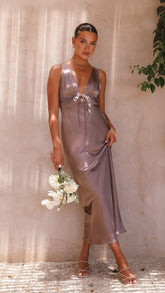 Amber Maxi Dress - Mushroom