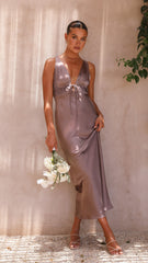 Amber Maxi Dress - Mushroom