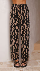 Montana Pants - Black/Brown