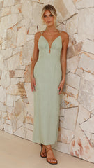 Aria Maxi Dress - Sage