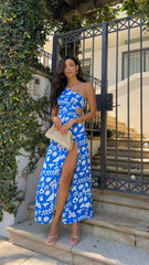Cove Maxi Dress - Blue Print