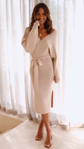 Jayla Knit Dress - Nude