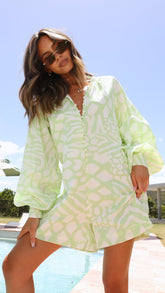 Olga Romper - Isadora Print