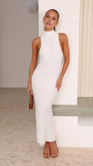 Oaklynn Knit Midi Dress - White