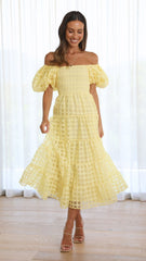 Deemi Maxi Dress - Yellow