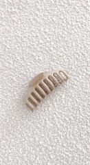 Regina Matte Claw Clip - Cream