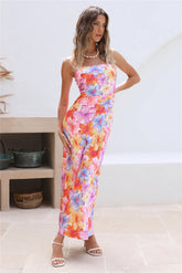 RUNAWAY THE LABEL Splendour Strapless Dress Floral