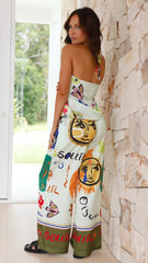 Fabrico Pants - Khaki Print