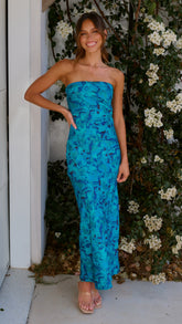 Miya Maxi Dress - Blue Print