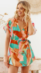 Kellie Playsuit - Multi Print