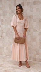 Michella Maxi Dress - Peach