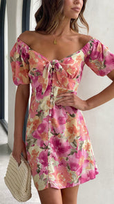 Anika Mini Dress- Alannah Print