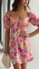 Anika Mini Dress- Alannah Print