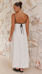 Sail Away Contrast Dress - Beige