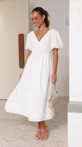 Fiore Maxi Dress - White