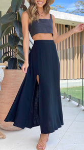Hallie Maxi Skirt - Black