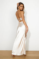 Drinks On You Maxi Dress Champagne