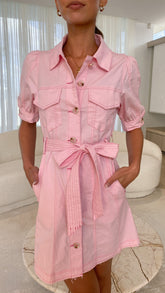 Dom Mini Dress - Pink