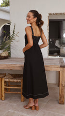 Reda Midi Dress - Black