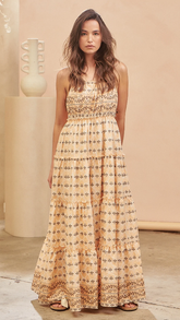 Peppa Maxi Dress - Nectar Print