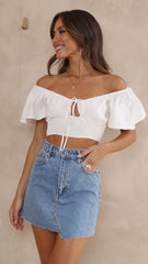 Doja Crop Top - White