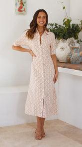 Ginny Midi Dress - Ginny Print