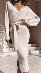 Jayla Knit Dress - Nude