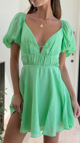 Casey Mini Dress - Green