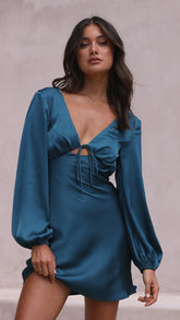 Lola Mini Dress - Teal