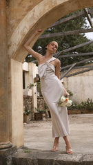 Sabine Midi Dress - Champagne