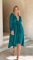 Starry Nights Dress - Emerald