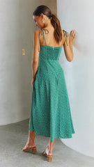 Kerstie Midi Dress - Green Floral