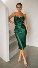 Jewels Midi Dress - Emerald