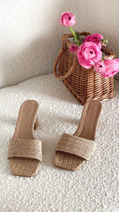 Ukko Heel - Camel Raffia