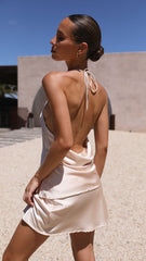 Mahlia Mini Skirt - Champagne