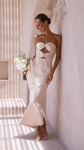 Izy Maxi Dress - Champagne