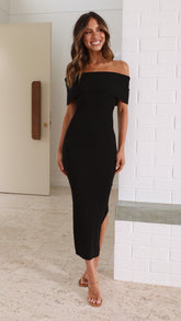 Abi Midi Dress - Black